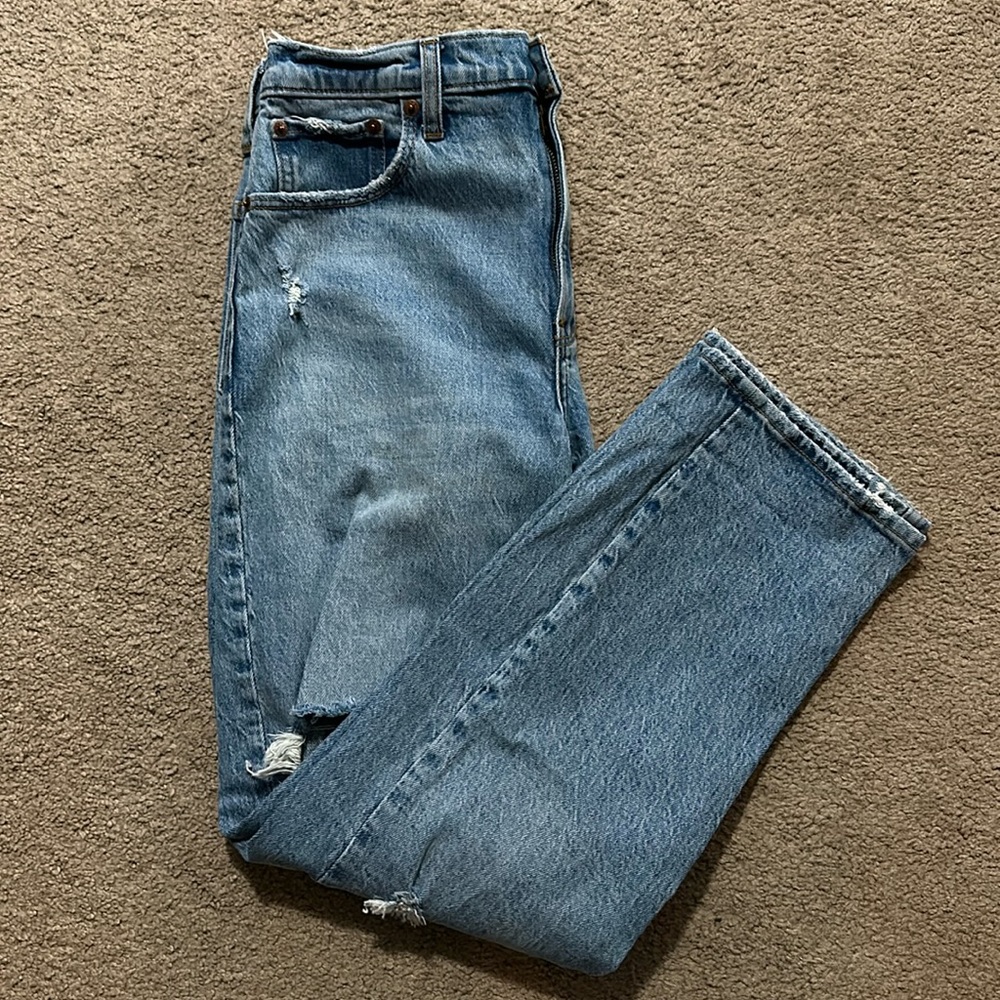 Abercrombie distress jeans!